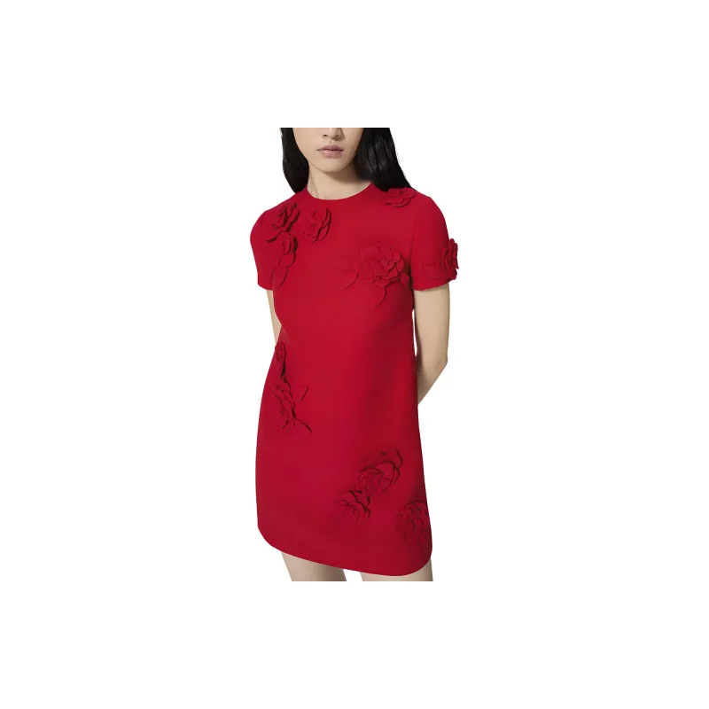 Valentino SS24 Short-Sleeved Dresses Women's Red-4