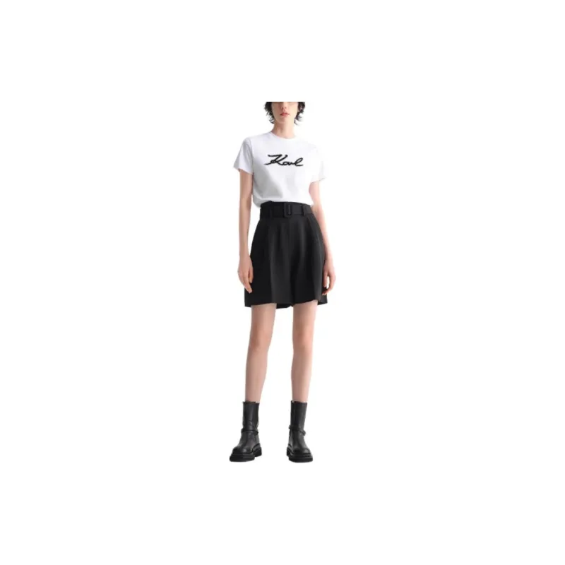 KARL LAGERFELD Casual Shorts Women's Black-3