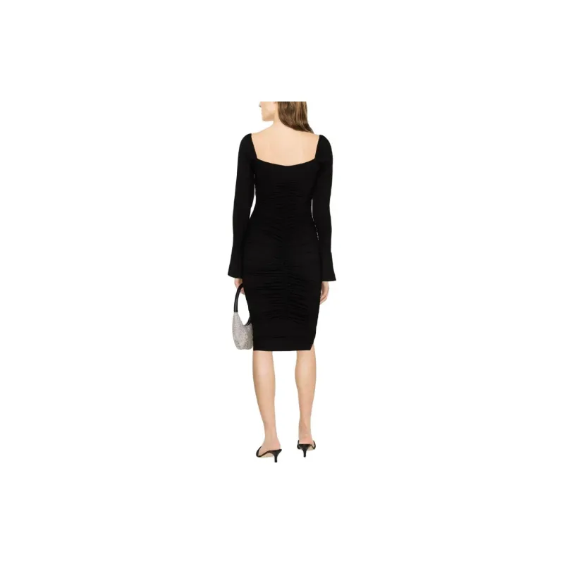 Reformation Long-Sleeved Dresses Women's Black-2
