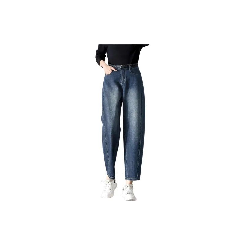 Mo Han Yi Mei Jeans Women's Vintage Blue-2