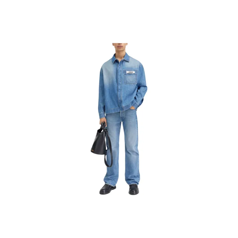 Jacquemus La Chemise De Nimes Shirt 'Pink'-2