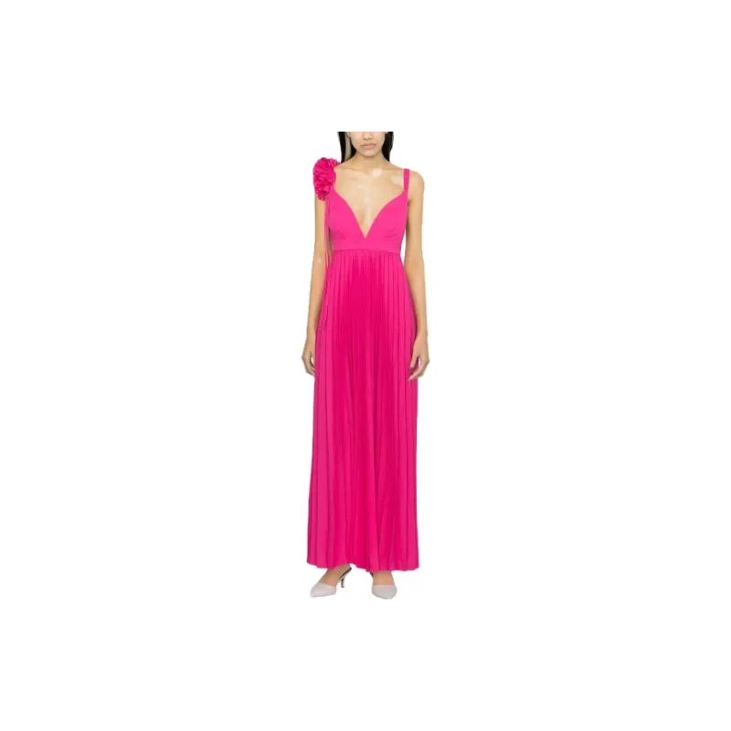 PAROSH Slip Dresses Women's Dark Pink-2