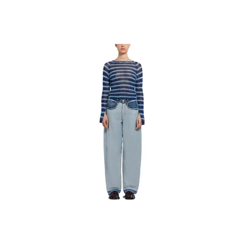 MARNI Stone Washed Denim 5 Pocket Pants 'Azure'-2