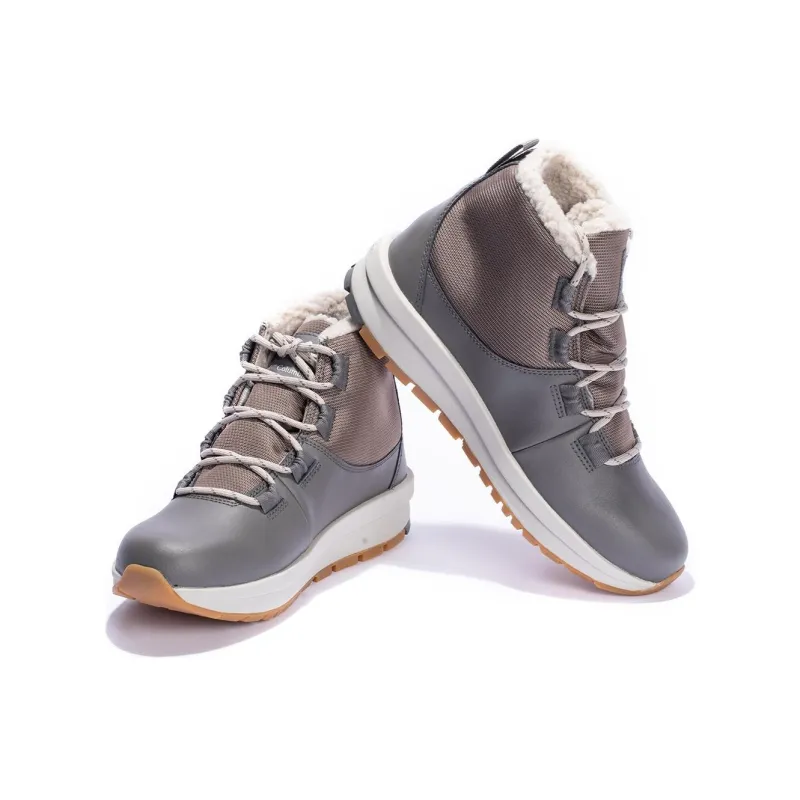 Columbia Slip Resistant Thermal Mid Top Hiking Shoes Women's Gray-2