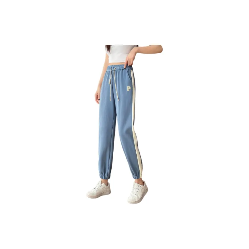 Emodues Casual Pants Women's Blue-1
