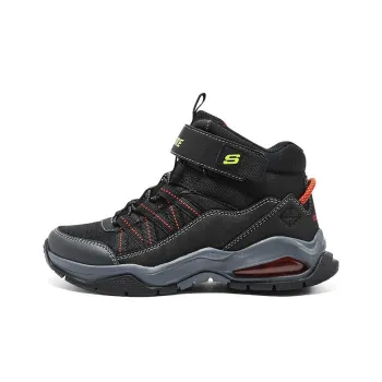 Skechers Skech Air Adventure Anti Kick And Abrasion Resistant Kids Lifestyle Shoes Black Red Teenagers