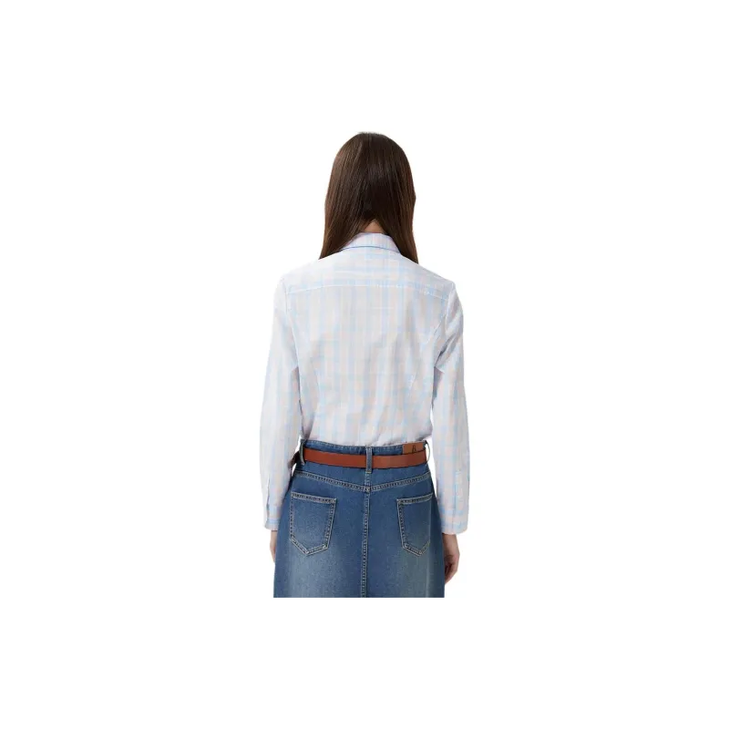 Hush Puppies Shirt Women's Pink Blue-1