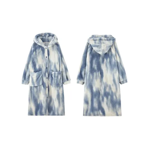 Redu Bath Robes Women's Gradient Blue