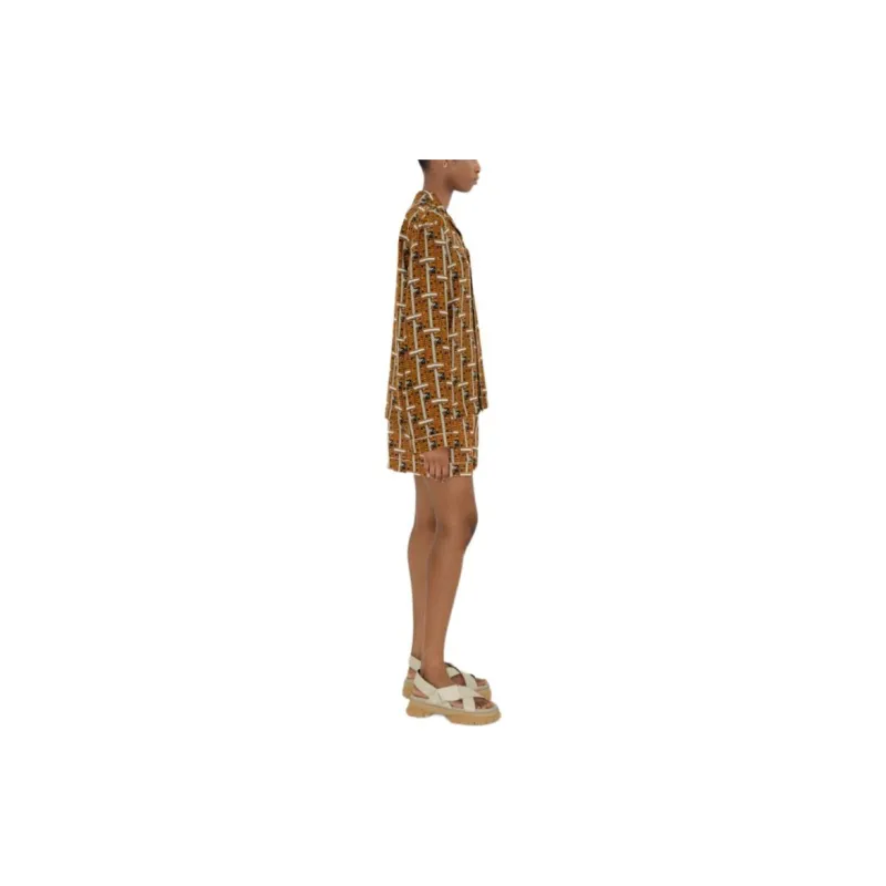 Burberry Graphic Printed Buttoned Pajama Shirt-3