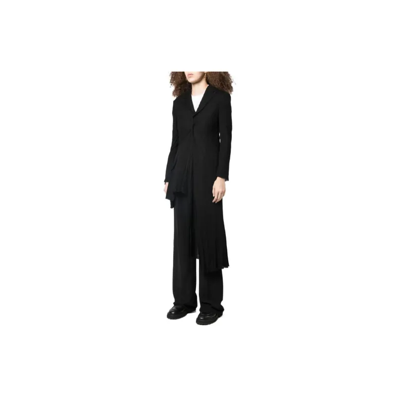 Yohji Yamamoto Asymmetric Draped Single-breasted Blazer-3