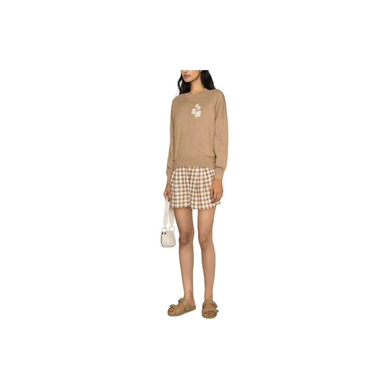 ISABEL MARANT ETOILE Marisans Logo Intarsia Knitted Jumper-4