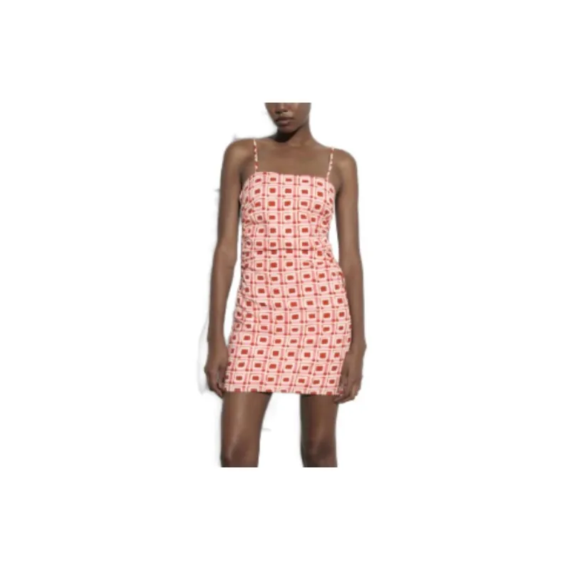 ZARA Slip Dresses Women's Pink-2