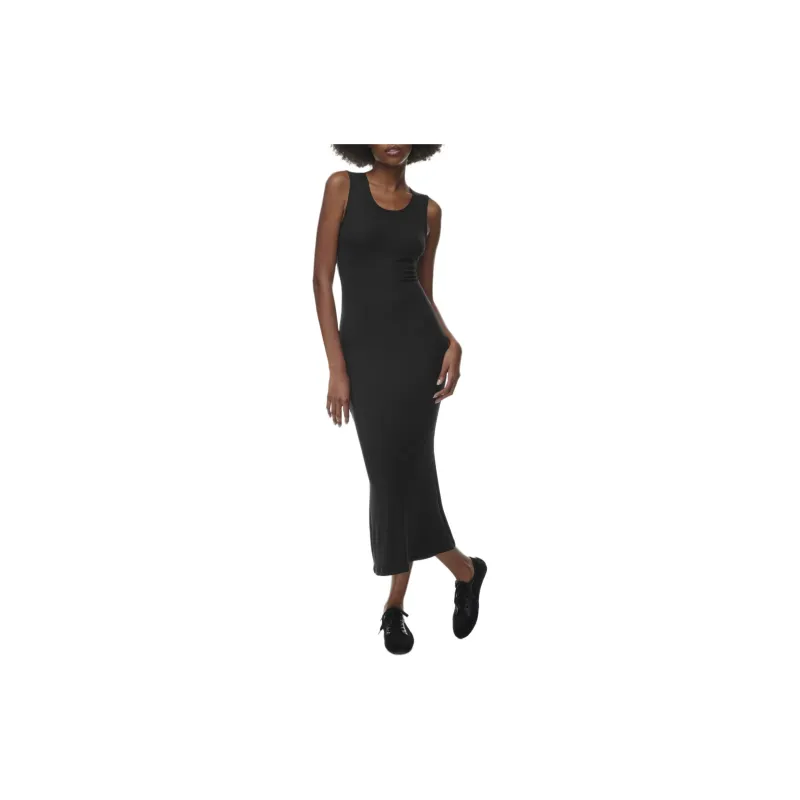 ARITZIA The Group By Babaton Luxe Lounge Quiet Dress Sleeveless Dress Women's BLACK/Black-2