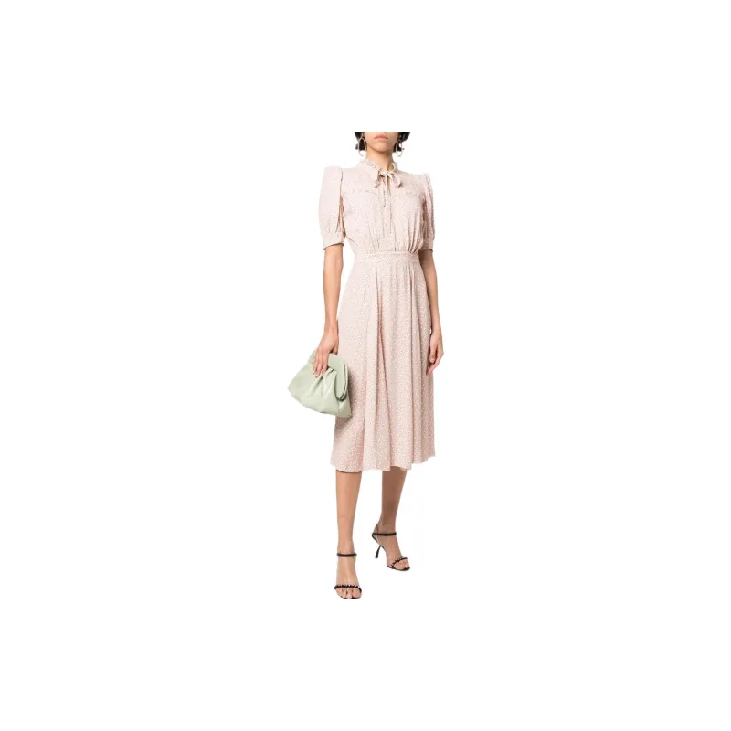 Elisabetta Franchi SS22 Pleated Skirt Dress Pink-1
