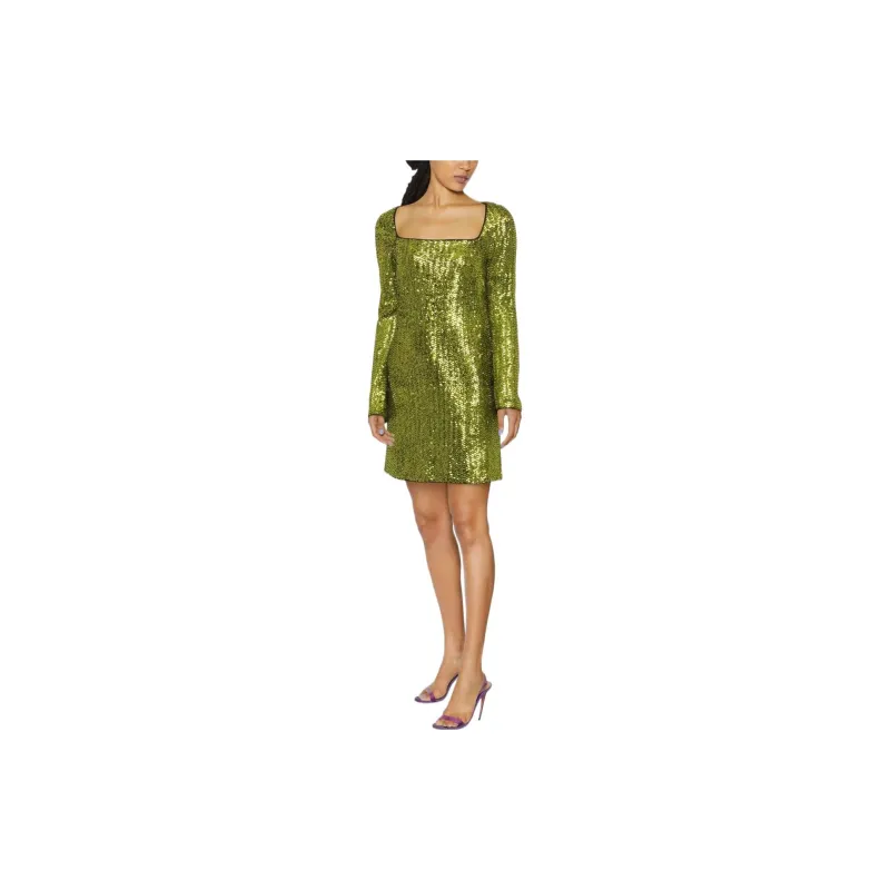 PINKO Long-Sleeved Dresses Women's Green-1