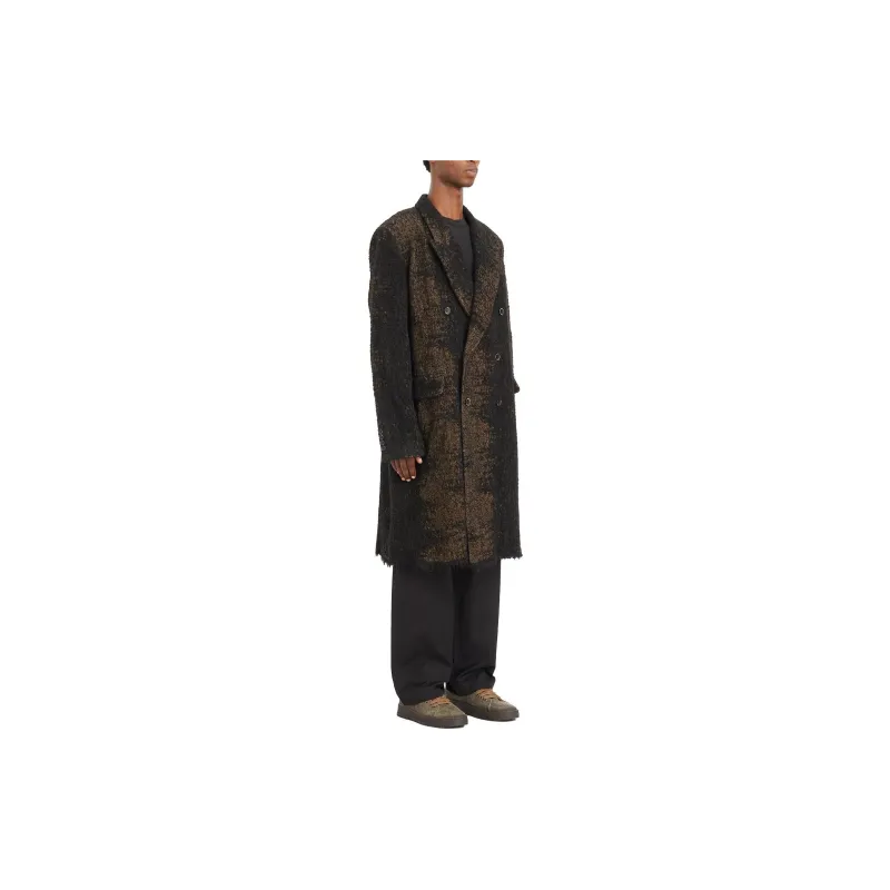 UMA WANG Double Breasted Long Sleeved Coat-2