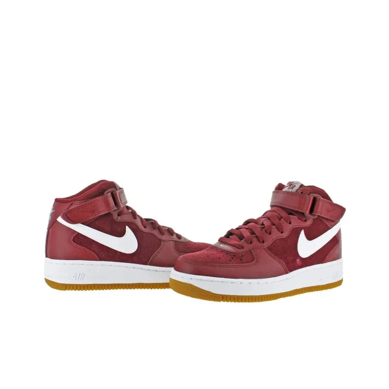 Nike Air Force 1 Mid '07 Team Red White-2