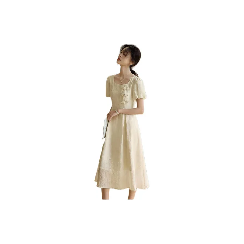 Mo Han Yi Mei Short Sleeved Dress Women's-1