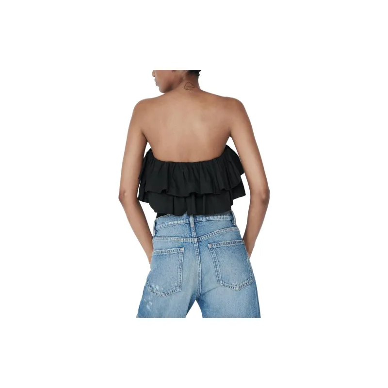 ZARA Bodysuits Women's Black-3