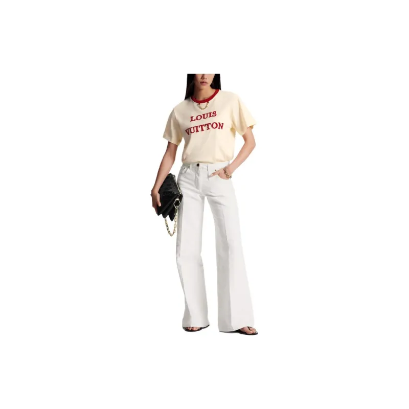 LOUIS VUITTON T Shirt Women's Beige-2