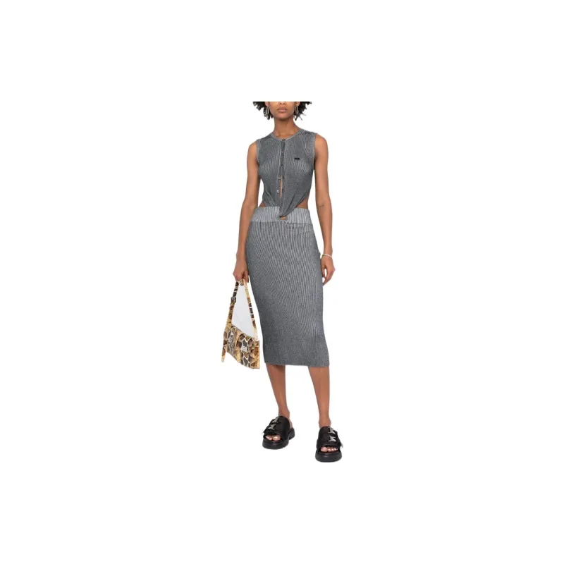 DIESEL Sleeveless Dresses Women's Gray-1