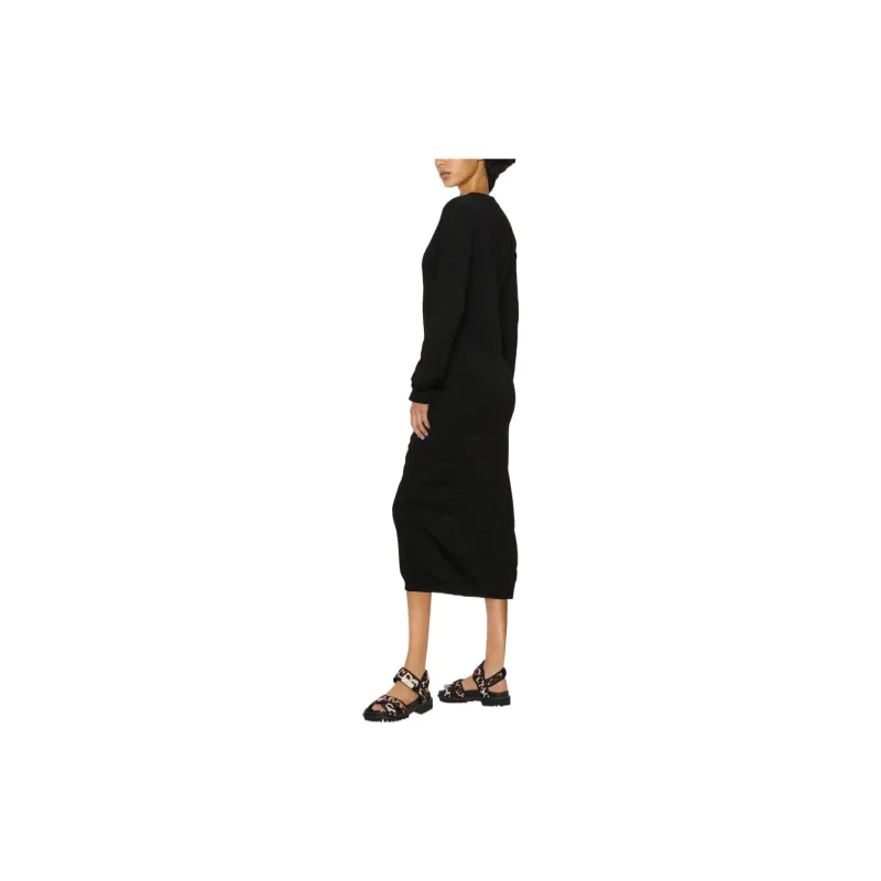 MOSCHINO Knitted Crewneck Midi Dress-2