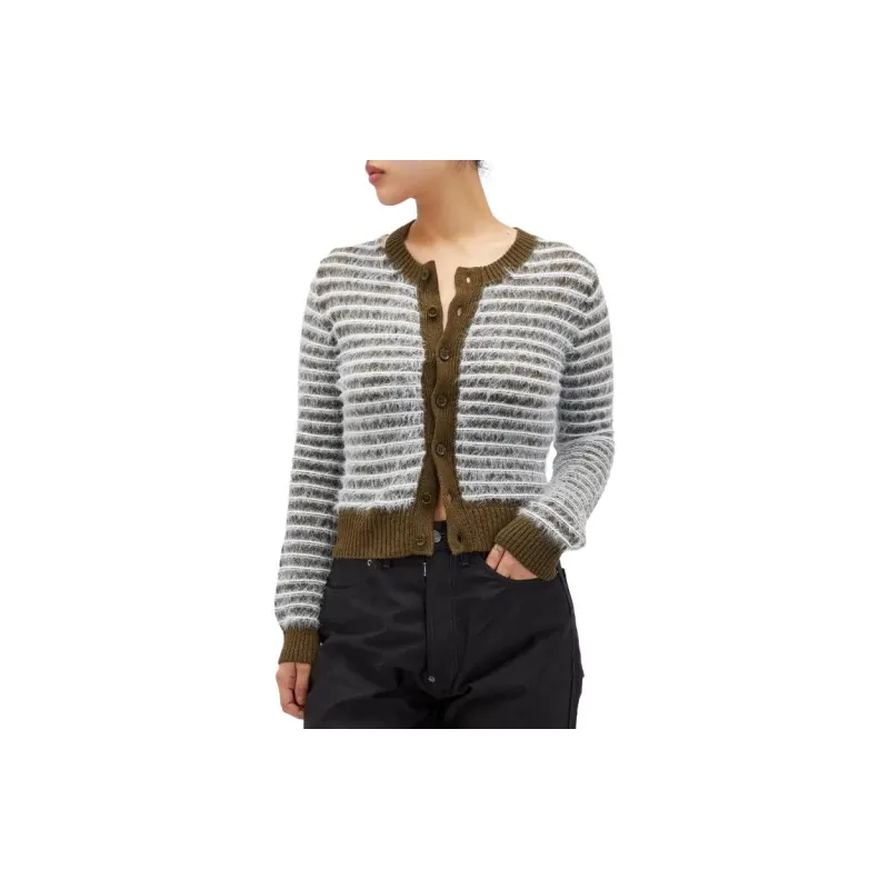 MM6 Maison Margiela Stripe-print Cardigan-2