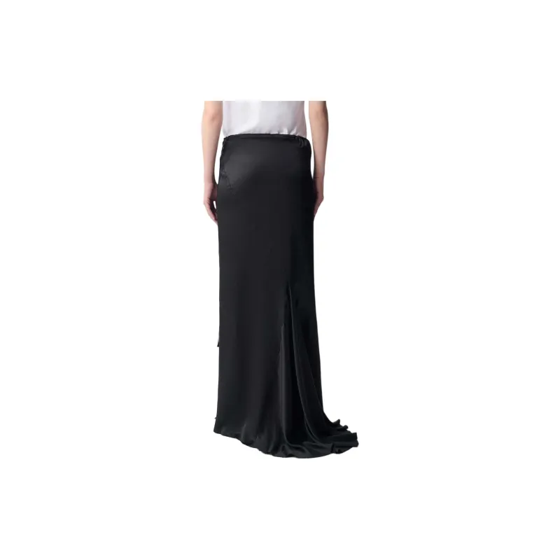Ann Demeulemeester Casual Long Skirt Women's Black-2