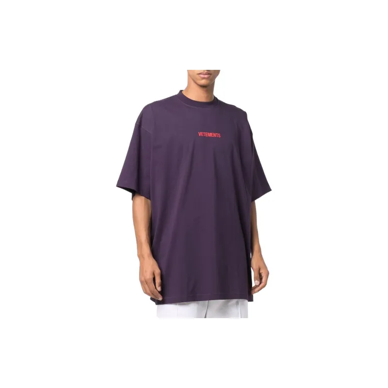 Vetements T-Shirts Women's Purple-2