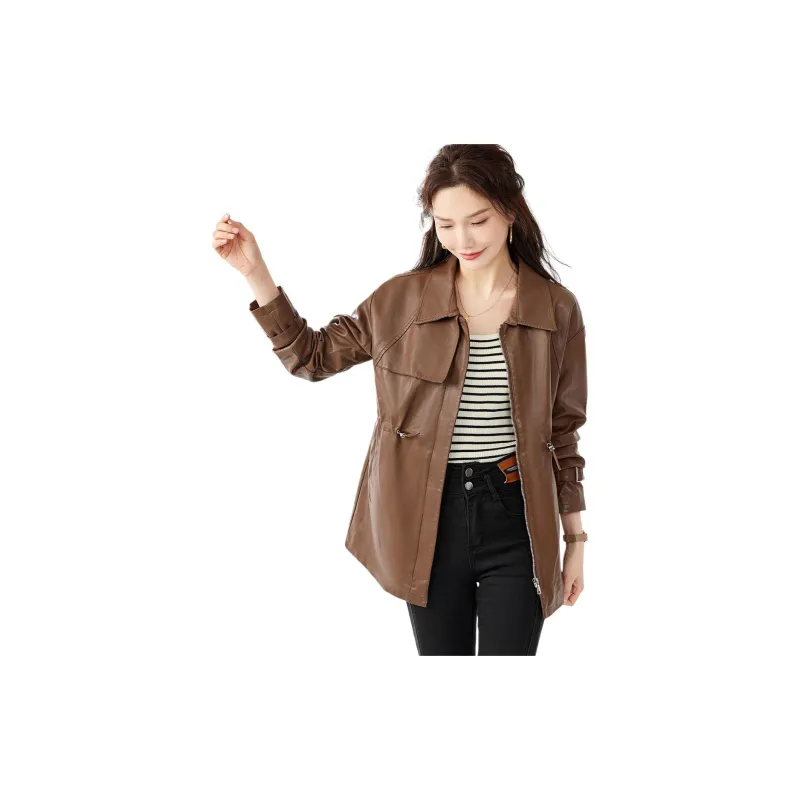 TERRE BLEUE Jackets Coats Women's Coffee-3