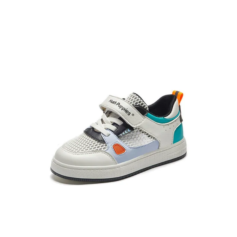 Hush Puppies Breathable Lightweight Slip-Resistant Low-Top Kids' Skateboarding Shoes Green Kids'-0