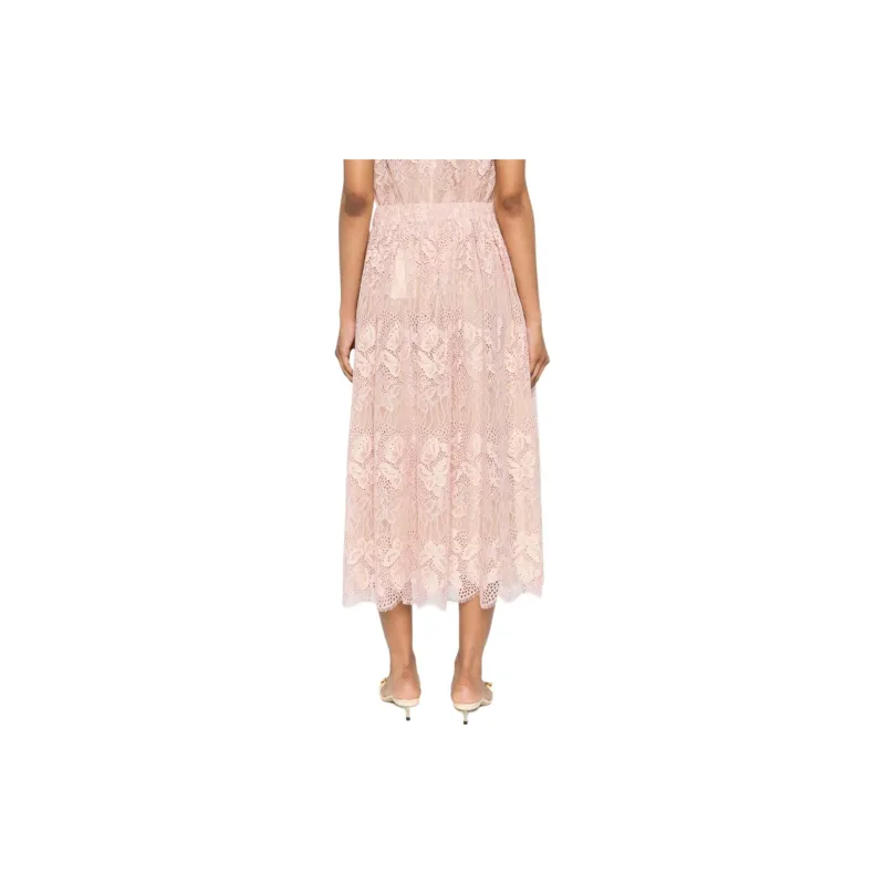Zimmermann Harmony Lace Midi Skirt-2