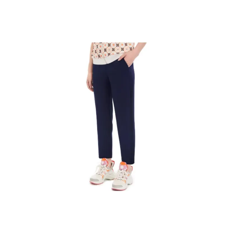 XII BASKET Casual Pants Women's Navy Blue-2