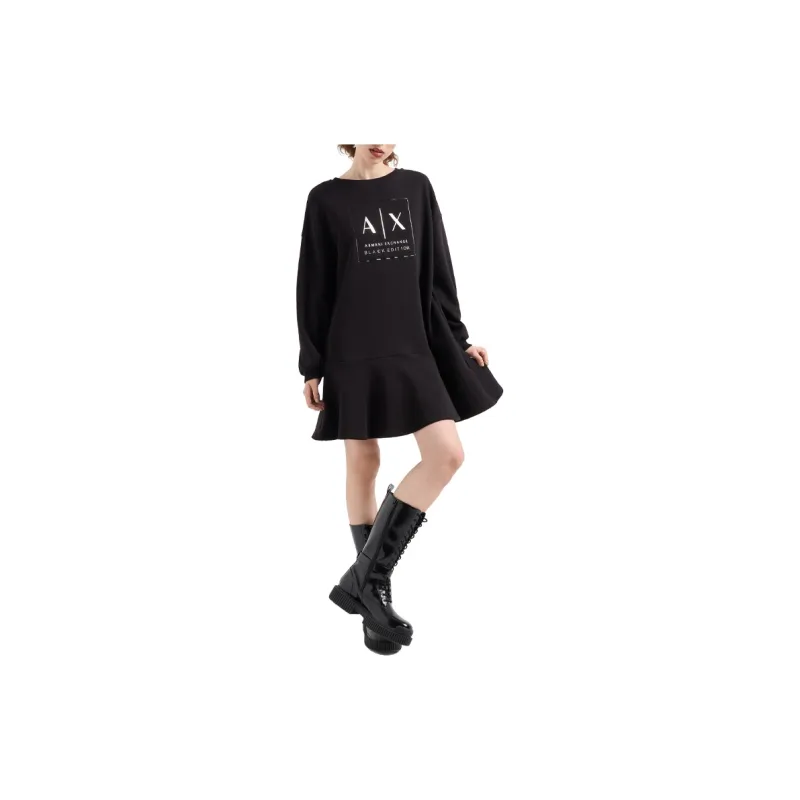 ARMANI EXCHANGE Logo-print Jersey Dress-1