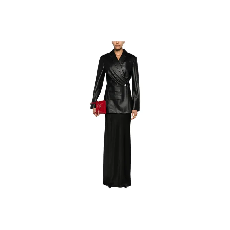 Jacquemus La Veste Tibau Asymmetric Leather Blazer-1