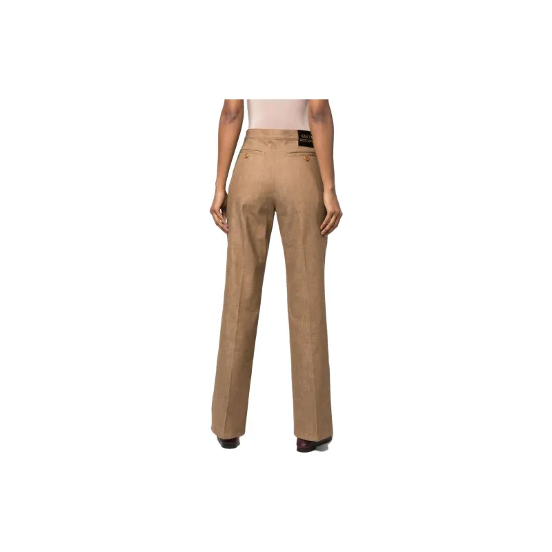 GUCCI Love Parade Casual Pants Women's Khaki-2