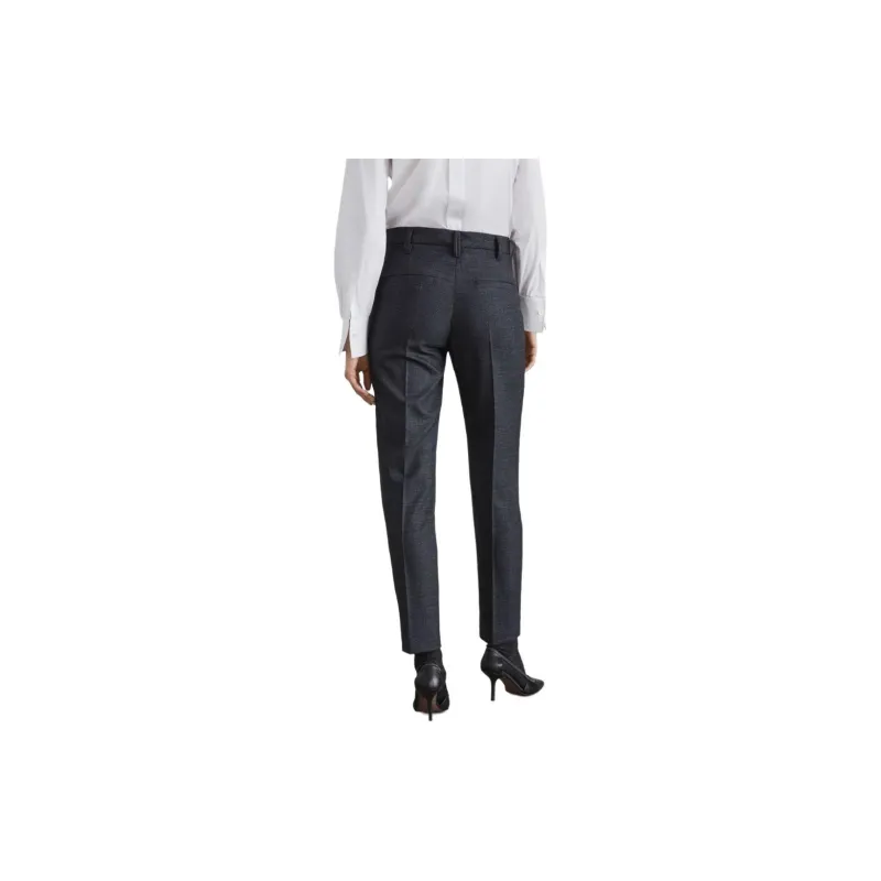 Brunello Cucinelli Pressed Crease Cropped Trousers-3