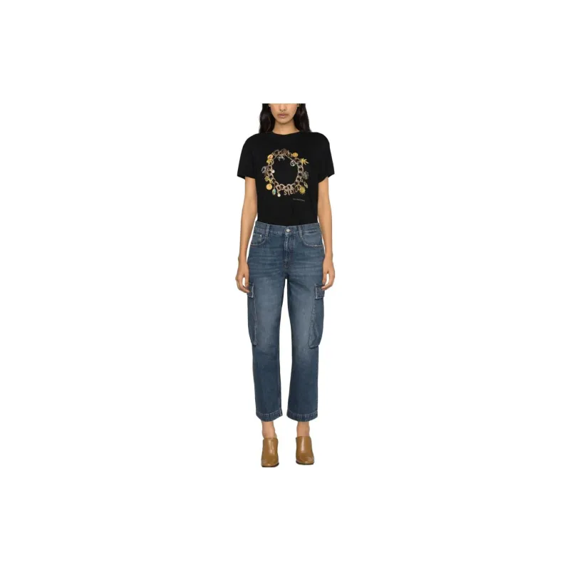 Stella McCartney Cropped Cargo Jeans-1
