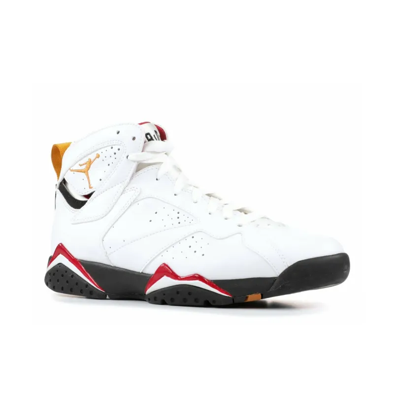 Jordan Air Jordan 7 Anti-Slip Wear-Resistant High-Top Vintage Basketball Shoes Men's White-2