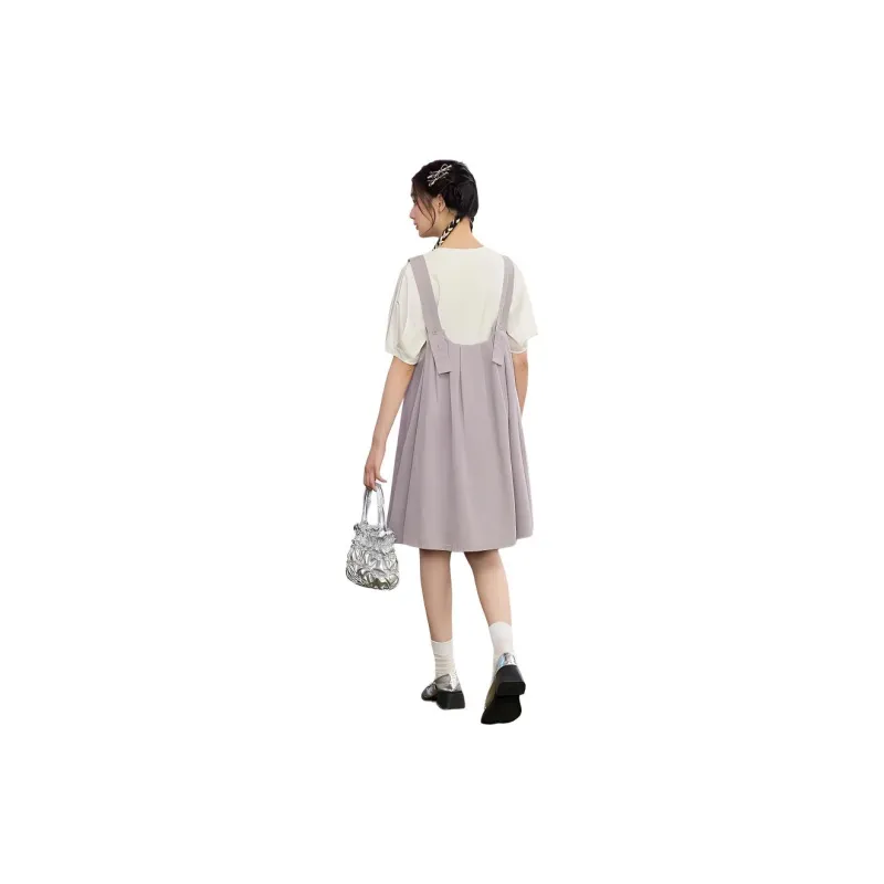 ZIHAN Skirt Set Women's Fresh Purple-2