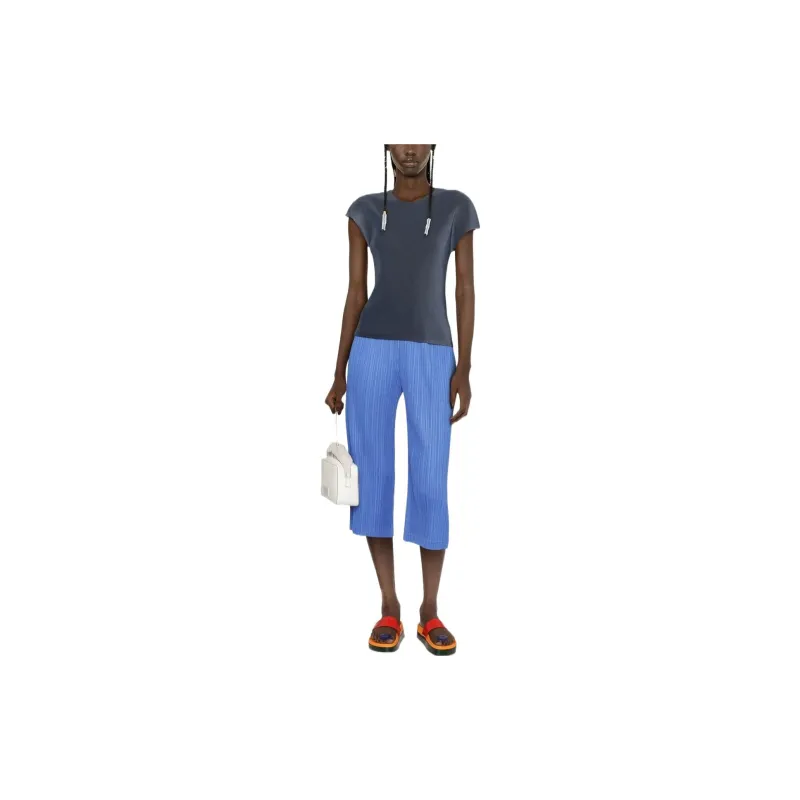 PLEATS PLEASE ISSEY MIYAKE Casual Pants Women's Blue-1