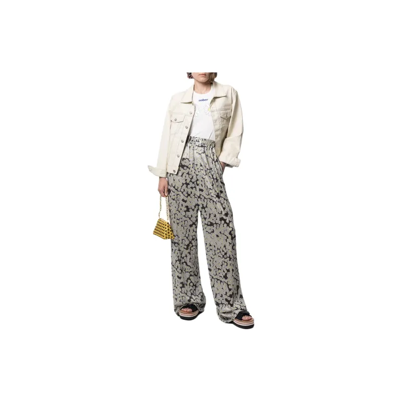 NATASHA ZINKO Daisy print Wide leg Trousers-1