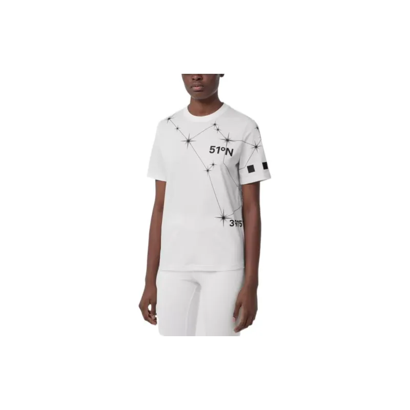 Burberry Constellation Print T shirt White-3