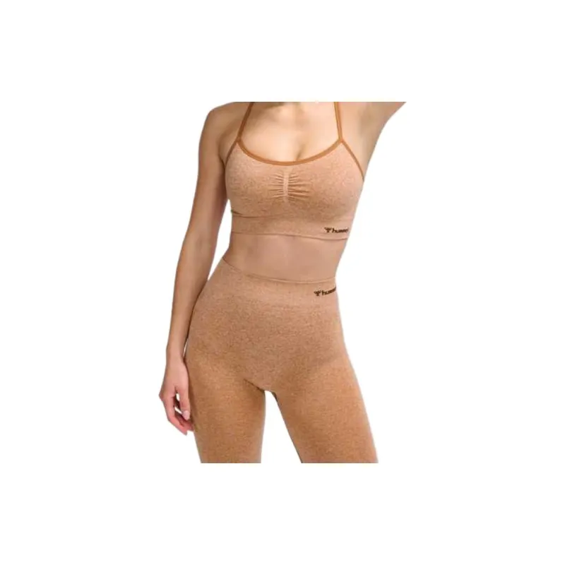 Hummel Seamless Sports Bra Sport Vests Women's Orange Yellow-3