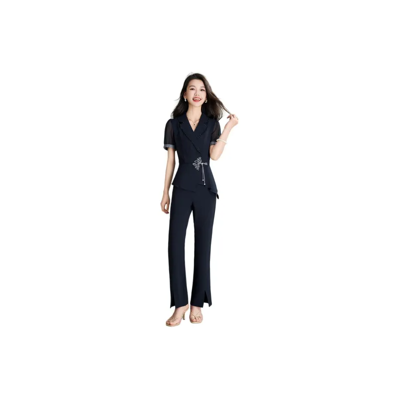 Mylan Casual Suit Women's Navy Blue-1