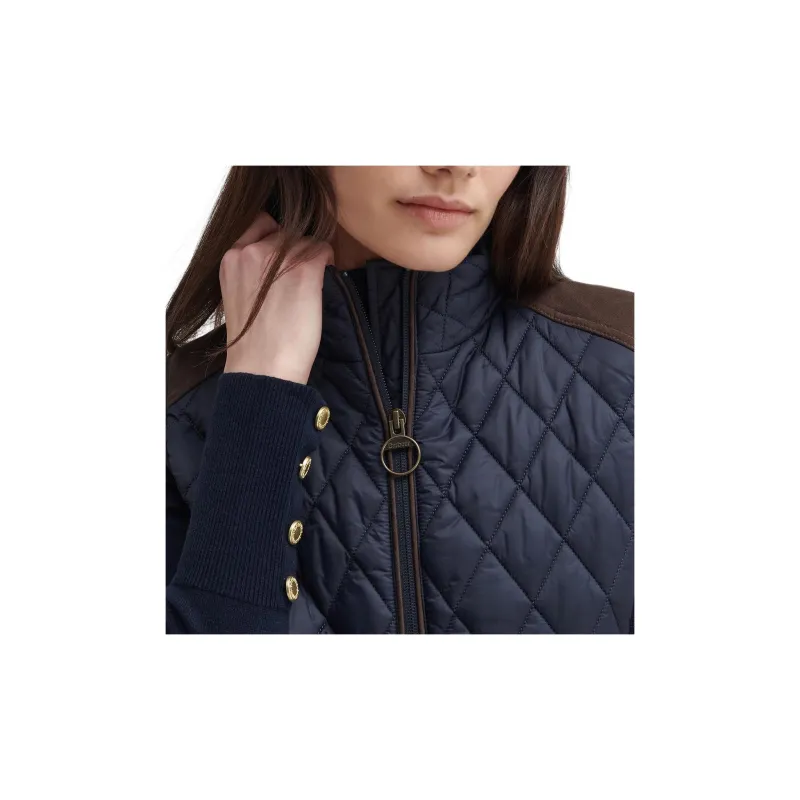 BARBOUR SS24 Puffer Jacket Women's Marine Blue-5