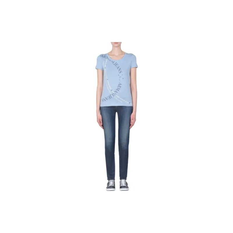 ARMANI JEANS T Shirts Women's Blue-1