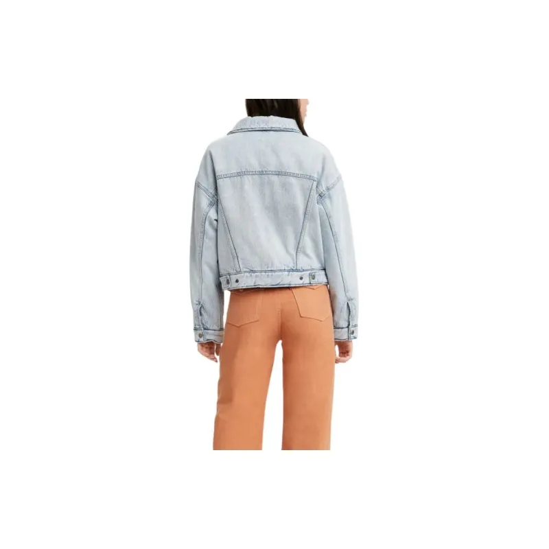 Levis Denim Jackets Women's Light Blue-3
