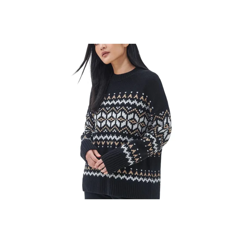 BARBOUR Cleaver Knitted Jumper Sweater Women's Black-2