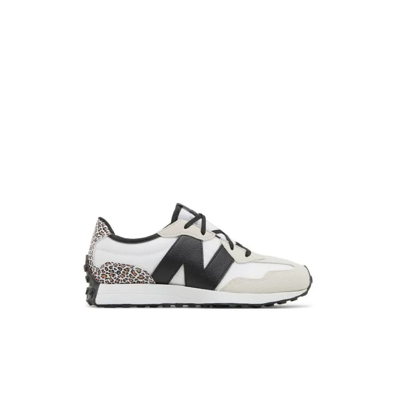 New Balance NB 327 Anti Slip Wear Resistant Kids Lifestyle Shoes Black White Kids'-1